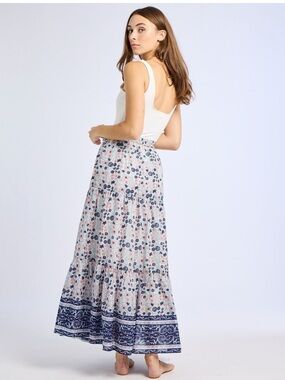 Mille Paola maxi skirt nwt navy medium